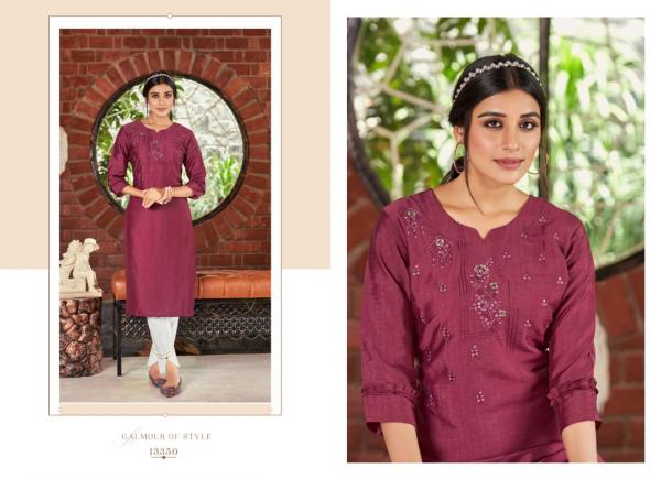 Kalaroop Alisha Rayon Designer Long Kurti Collection